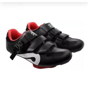 Peloton Cycling Shoes Black Red White PL-SH-02 EU 39 with Look Delta Cleats